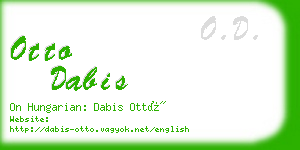 otto dabis business card